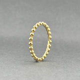 Estate 18K Y Gold 2.21mm Beaded Ring