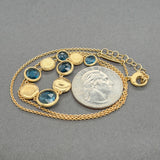 Estate Marco Bicego 18K Y Gold 8.39ctw Topaz Jaipur Station Necklace