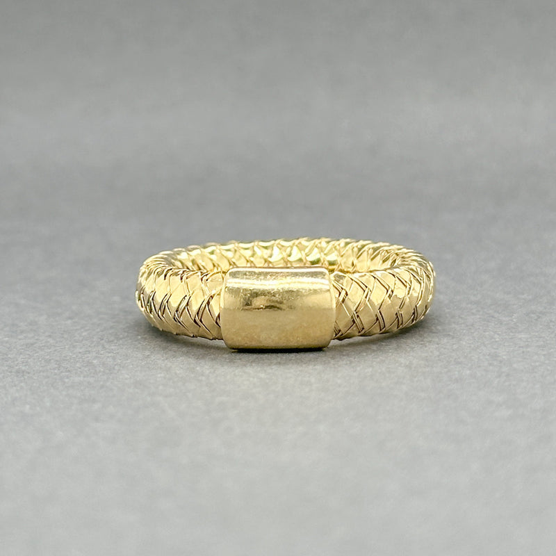 Estate Roberto Coin 18K Y Gold Primavera Flexi Ring