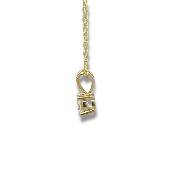 YGP Sterling 0.50ct  F-G/VS2 Lab Created Solitaire Diamond Pendant