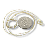 YGP Sterling 0.50ct  F-G/VS2 Lab Created Diamond Circle Pendant