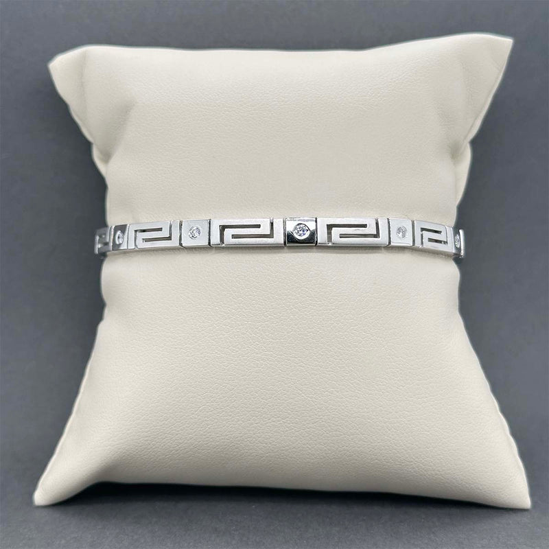 Estate 18K W Gold 0.28ctw H-I/SI1-2 Diamond Bracelet