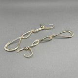 Estate 14K Y Gold Teardrop 77.43mm Dangle Earrings