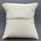 Estate 14K Y Gold 4.33mm Figaro Bracelet