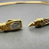 Estate David Yurman 18K Y Gold Crossover Collar Necklace