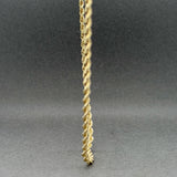 Estate 14K Y Gold 2.6mm 30” Rope Chain