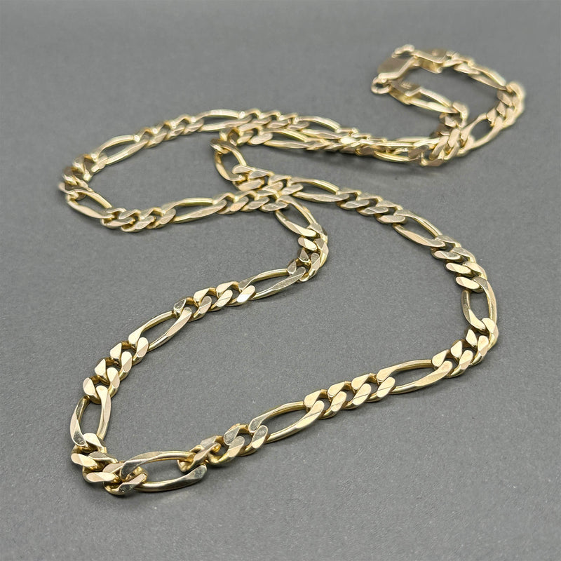 Estate 14K Y Gold 5.67mm 20.25”  Figaro Chain