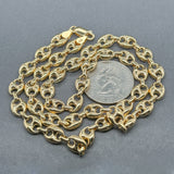 Estate 18K Y Gold 6.9mm 17.75” Puffed Anchor Chain