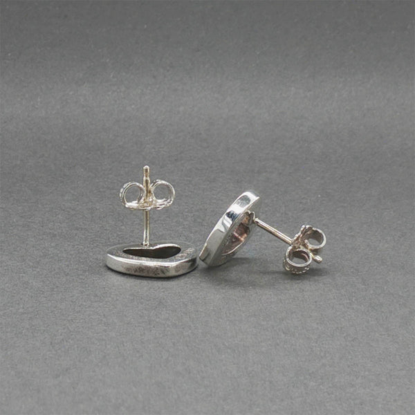 Estate Tiffany & Co. SS Heart Stud Earrings