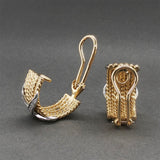 Estate Tiffany & Co 18K TT Gold Schlumberger 0.54ctw Diamond Earrings