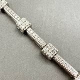 Estate 14K W Gold 2.29ctw G-H/VS2-SI1 Diamond Bracelet