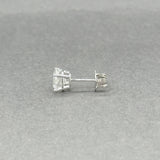 Estate 14K W Gold 0.83ct H/I1 Diamond Single Stud Earring