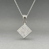 Estate 14K W Gold 1.00ctw F/VS1-2 Diamond Pendant
