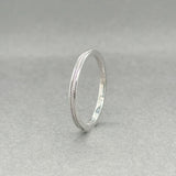Estate 18K W Gold Coin Edge Ring