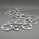 Estate Judith Ripka 18K W Gold 5.80ctw Diamond Garland Circle Necklace