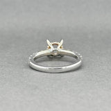 Estate 14K TT Gold 0.50ctw H/SI1-I1 Diamond Eng. Ring Semi-Mount