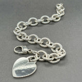 Estate Tiffany & Co. SS Heart Tag Bracelet