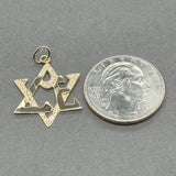 Estate 14K Y Gold 30.1mm Star of David Pendant