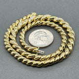 Estate 18K Y Gold 1.34ctw F-H/SI1 Diamond Link Necklace