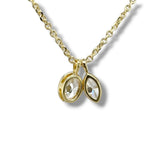 YGP Sterling 1.05ctw  E/VS1 Lab Created Marquise and Oval Diamond Pendant