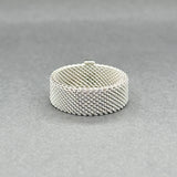 Estate Tiffany & Co. SS 0.08ctw Diamond Somerset Ring