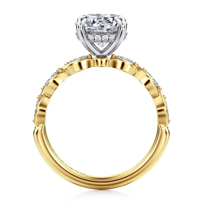 14K Y Gold 0.30ctw G/VS2 Marquise Diamond Engagement Ring