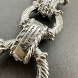 Estate Judith Ripka SS CZ Toggle Bracelet