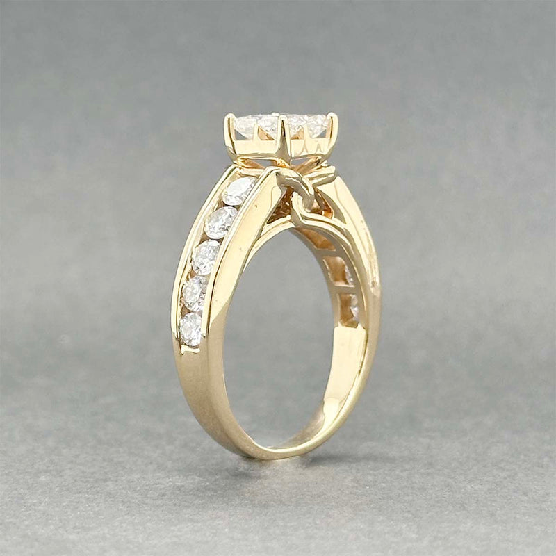 Estate 14K Y Gold 1.48ctw G-H/SI2-I1 Diamond Eng. Ring
