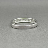 Estate 14K W Gold 0.32ctw H-J/SI2-I2 Diamond 3 Row Ring