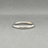 Estate 14K W Gold 2.9mm Hollow Ring