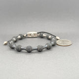 Estate William Henry SS Lava Stone Bead Bracelet