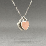 Estate Tiffany & Co. SS Mini Double Heart Pendant