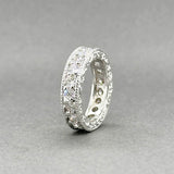 Estate 14K W Gold 1.70ctw Diamond Eternity Ring