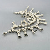 Estate SS Squash Blossom Necklace