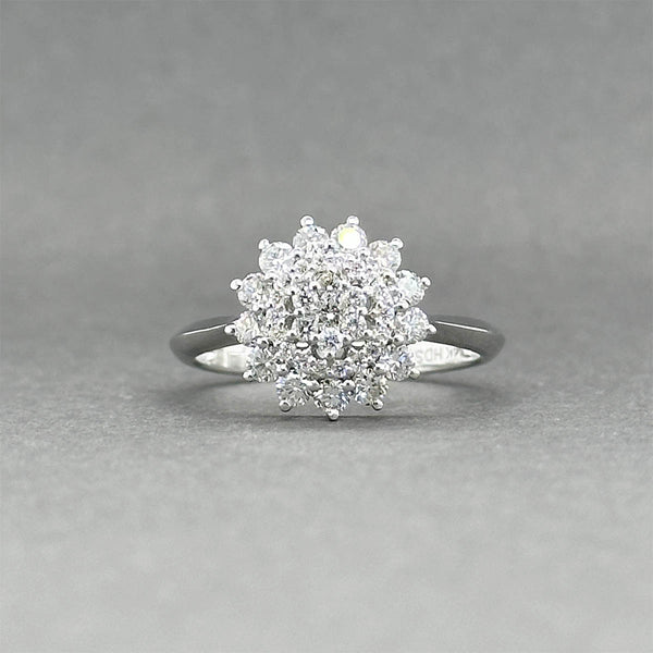 Estate 14K W Gold 0.70ctw Diamond Cocktail Ring