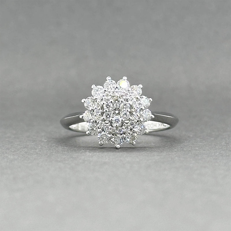 Estate 14K W Gold 0.70ctw Diamond Cocktail Ring