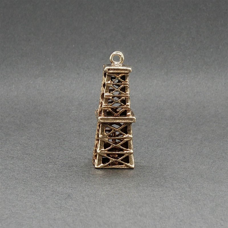 Estate 14K Y Gold Oil Drill Tower Charm
