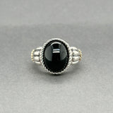 Estate SS 14 6.68ct Onyx Ring