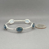Estate Ippolita SS Rock Candy Quartz Bangle Bracelet
