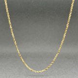 Estate 14K Y Gold 1.5mm 24” Rope Chain