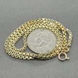 Estate 14K Y Gold 2.5mm 16.5” Box Chain