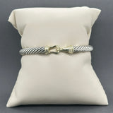 Estate David Yurman SS 18 5mm Buckle Bangle Bracelet