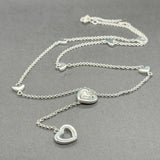 Estate Tiffany & Co. SS Heart Lariat Necklace