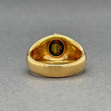 Estate Buccelati 18K Y Gold 2.82ct Cat’s Eye Chrysoberyl Cocktail Ring