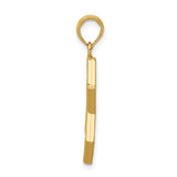 14K Y Gold Textured Star Of David Pendant 1.3grms