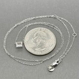 Estate 14K W Gold 0.34ct G/I1 Diamond Pendant
