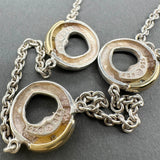 Estate Movado SS 18 0.02ctw Diamond Necklace