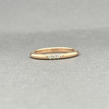 Estate Tiffany & Co. 18K R Gold 0.06ctw Diamond Forever Wedding Ring