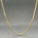 Estate 14K Y Gold 1.7mm 18” Beveled Box Chain