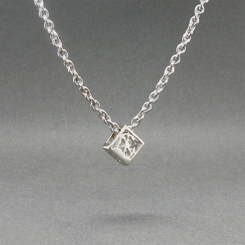 Estate Charriol 18K W Gold 0.23ctw Diamond Alor Pendant